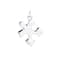 12 Pack: Charmalong™ Silver Plated Puzzle Charm by Bead Landing™